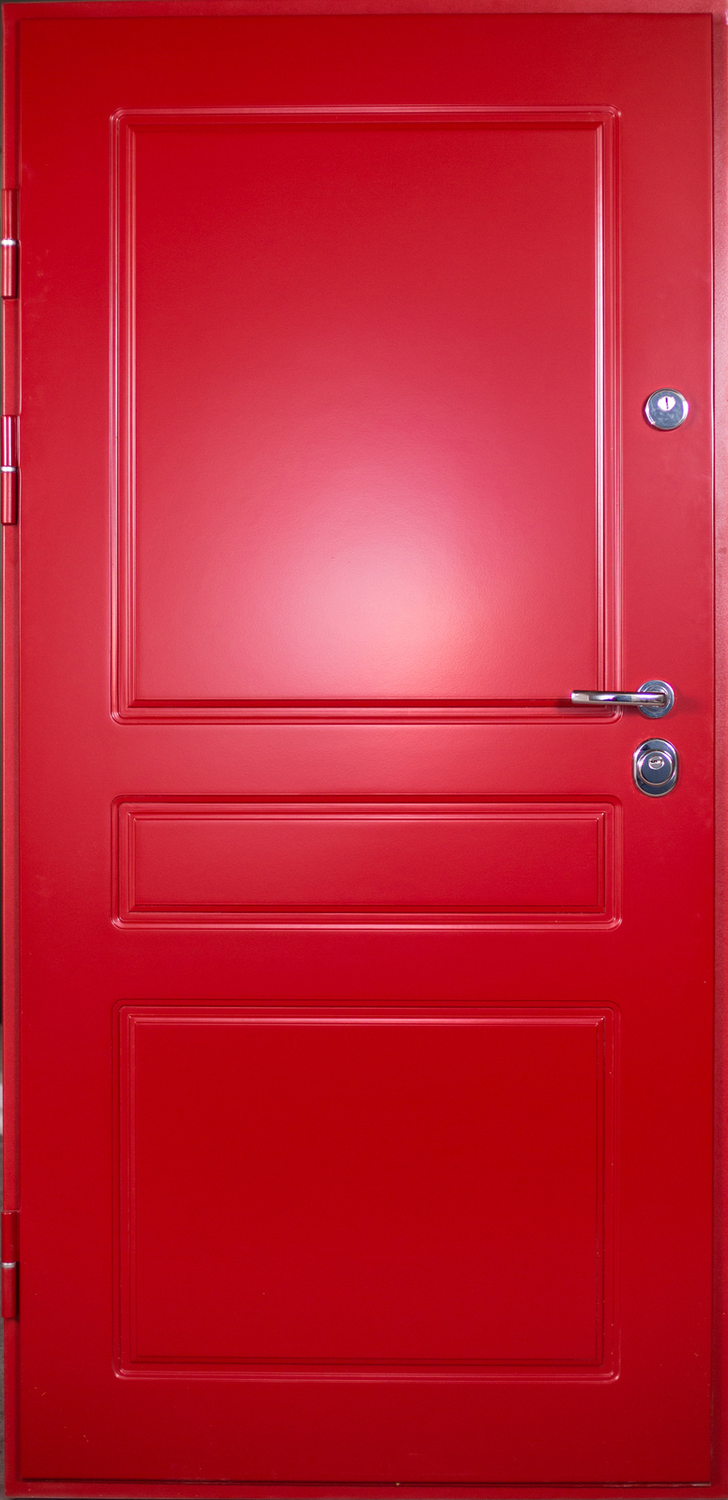 Czerwone drzwi w HDF